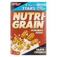 Kelloggs NUTRI GRAIN 营养谷物即时 加铁 麦片米饼 435g